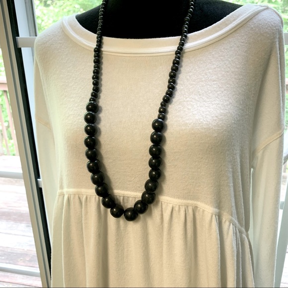 NWOT Free People Creme Empire Waist Top - Picture 2 of 7